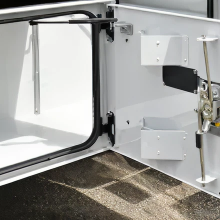 Underbody steel toolboxes for chip bodies